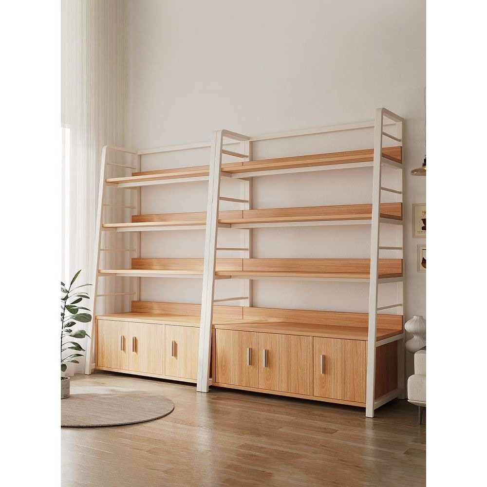 货架带柜门置物架落地梯形多层阶梯式收纳柜子储物柜展示陈列架子,电子元器件市场,其它元器件,淘宝优惠券,粉丝福利购,淘宝优惠卷