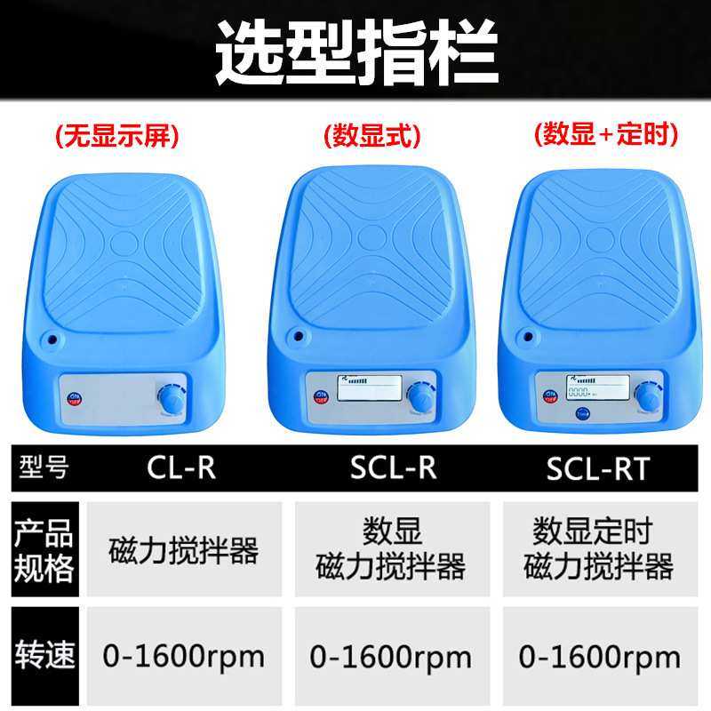 源恒通磁力搅拌器SCL-RTC+实验室数显定时电磁小型磁力搅拌机