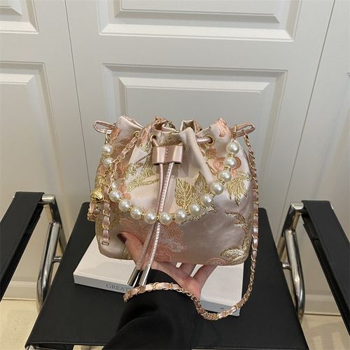 新中式国风手提包女2025新款刺绣小G包包古风风旗袍汉服配饰斜挎