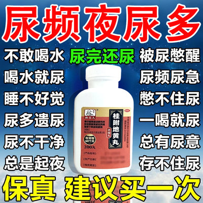 【药王孙真人】桂附地黄丸(浓缩丸)200丸*1瓶/盒夜尿多一夜尿十回尿多尿频