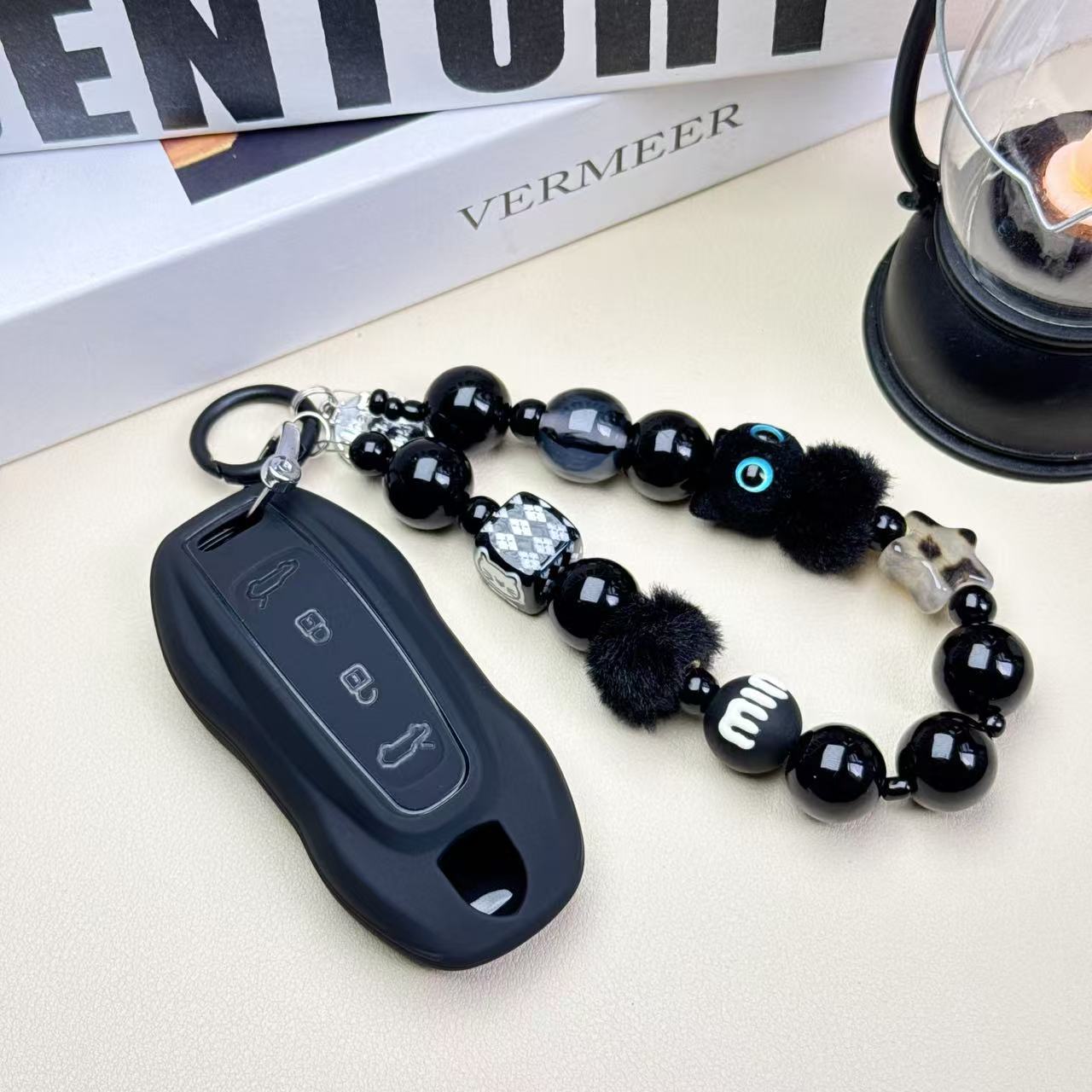 适用保时捷新款macan4EV钥匙包