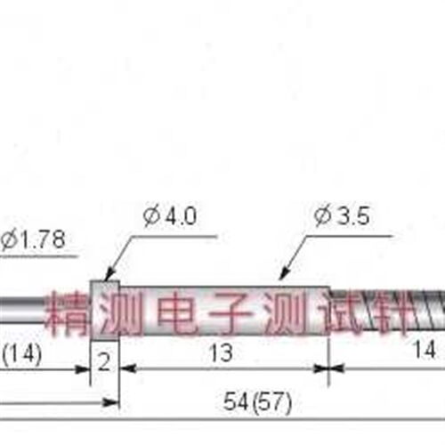 爆品华荣探针PH18M3 r23L 三尖头测试顶针 35一体针 托针 外弹簧