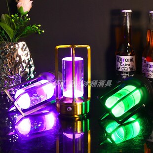 led酒吧充电台灯复古简约卧室清吧餐厅小夜灯触摸桌灯新款氛围灯