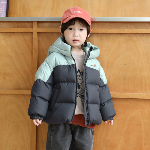 宝宝羽绒服男童加厚2024冬季 外套1 儿童羽绒服短款 6岁23916 新款