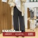 宛宛大码 高腰软糯风垂感弹力休闲裤 胖MM显瘦阔腿裤 女2025春秋新款