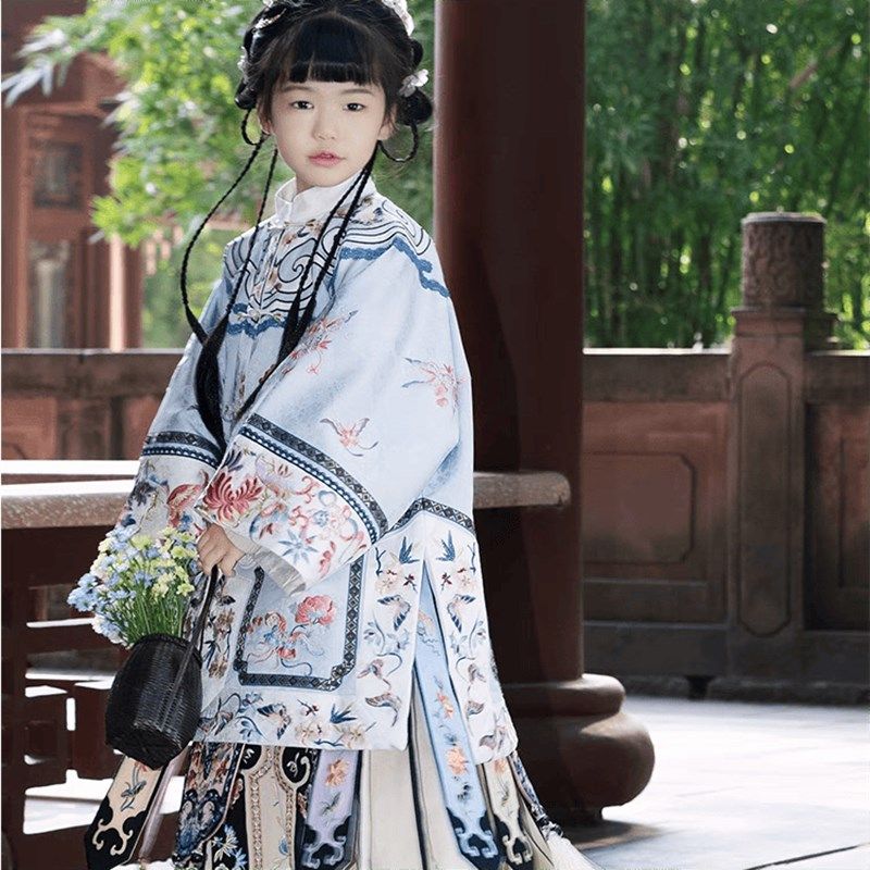 女童汉服儿童清汉女马面裙凤尾裙明制国风重工仿云肩套装秋季新款,童装/婴儿装/亲子装,汉服,淘宝优惠券,粉丝福利购,淘宝优惠卷