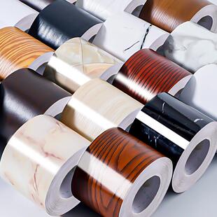 铁楼梯扶手栏杆装饰遮丑贴纸美化翻新改造贴Q包边木纹自粘水门窗