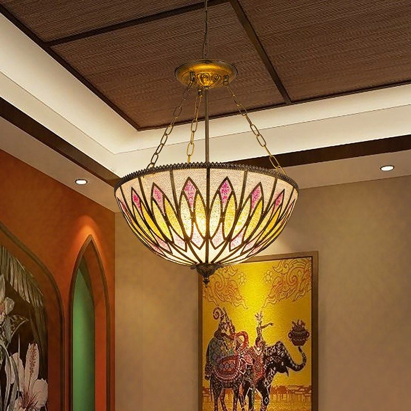 东南亚铁艺琉璃复古灯具异域咖啡厅酒店民宿酒吧会所装饰吊灯,家装灯饰光源,酒店/宴会厅/餐饮吊灯,淘宝优惠券,粉丝福利购,淘宝优惠卷