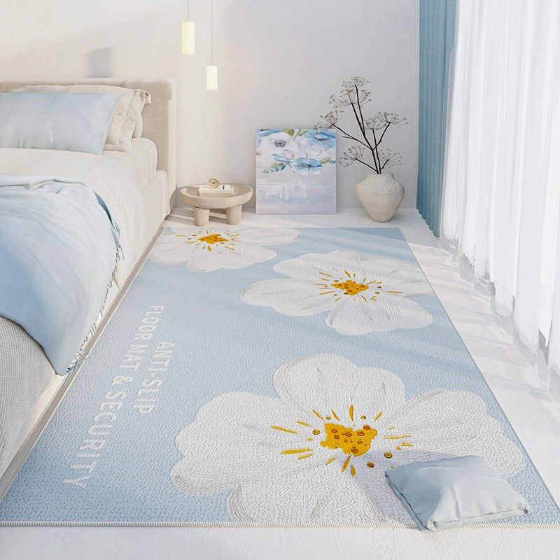 小新地毯卧室床边毯房间长条儿童房夏天卧客厅床前加厚地垫