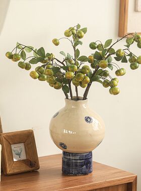 阿曼丁蜜桔枝假仿真摆设客厅插电视柜餐桌玄饰造景