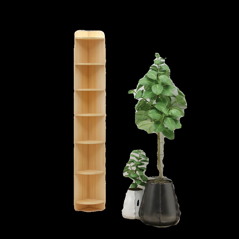 实木转角书桌书架一体家用学生写字桌书柜电脑桌办公桌子