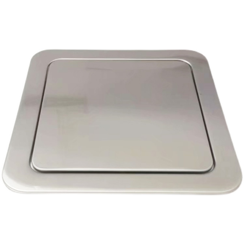 正方形不锈钢垃圾桶盖台面嵌入式盖子20翻盖22CM摇盖0不锈钢盖