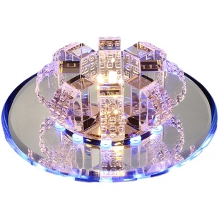 过道灯走廊灯 玄关入户水晶创意嵌入式通道ld造型走道灯