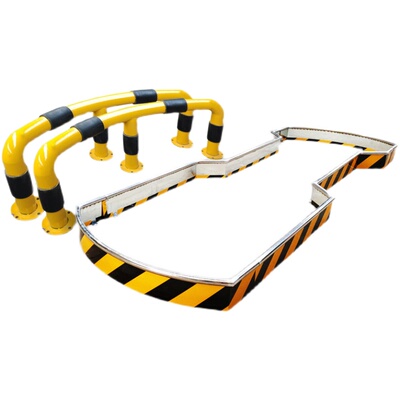 加油岛围边防撞圈立柱弧形防撞柱加油机底座安全圈环加油站