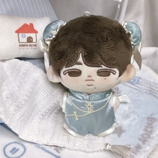 10cm棉花娃娃新中式西春x丽旗袍娃衣可爱玩偶娃娃换装衣服套