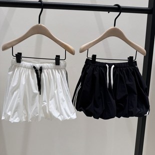 女童休闲花苞短裙运动风抽绳百搭半身裙潮 新款 现货童装 定制f夏季
