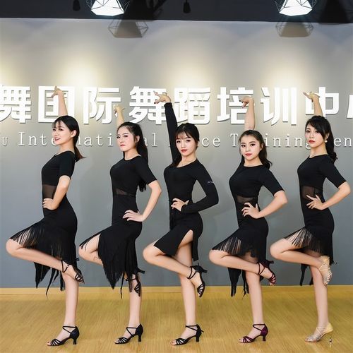 2020新款成人拉丁舞服s连衣裙流苏短袖春夏网纱表演练功服舞蹈服