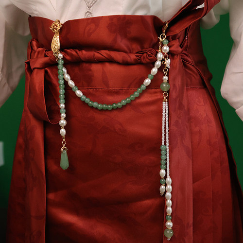 古风汉服马面裙禁步吊坠旗袍压襟胸D针装饰日常百搭衣服国潮风饰