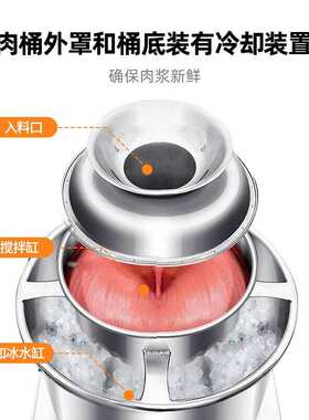 史蒂芬商用肉丸打浆机多功能打肉丸机鱼丸肉浆肉泥机SDF-XF-RJ28A