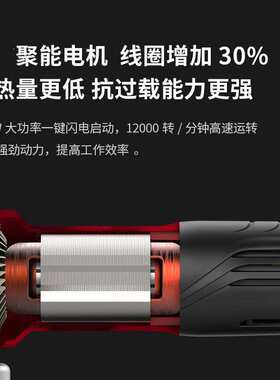 锐奇(KEN)角磨机9810K电动打磨机抛光机手磨机900瓦角向磨光机