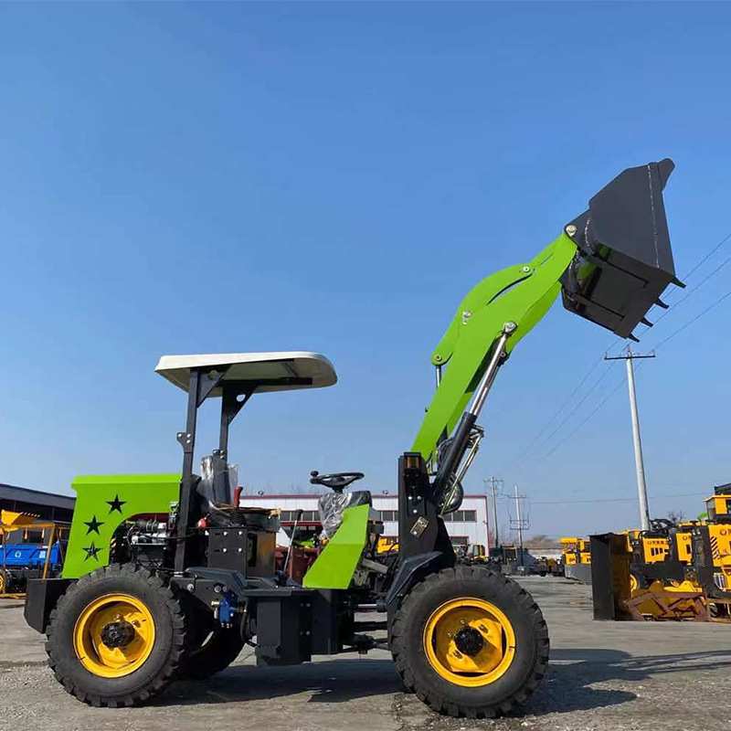 一机多用小型装载机现货出口源头工厂轮胎式养殖场果园农用装载机