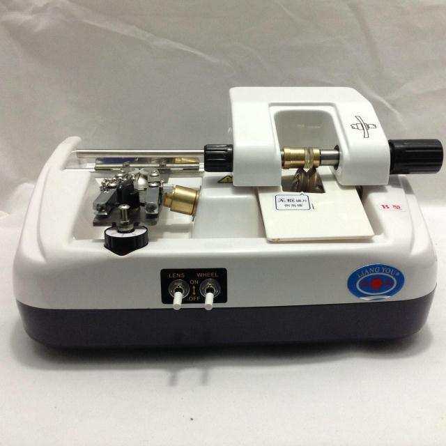 良友眼镜镜片自动开槽倒角一体机自动倒边拉丝一体机T型抛边机12B