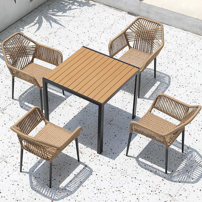 户外藤椅塑木桌椅绳编椅组合件套庭院花园休闲滕椅可重叠环保藤条,鲜花速递/花卉仿真/绿植园艺,割草机/草坪机,淘宝优惠券,粉丝福利购,淘宝优惠卷