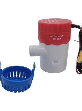 500/750/1100GPH舱底泵12V/24v直流潜水泵船用油小型微型电瓶水泵