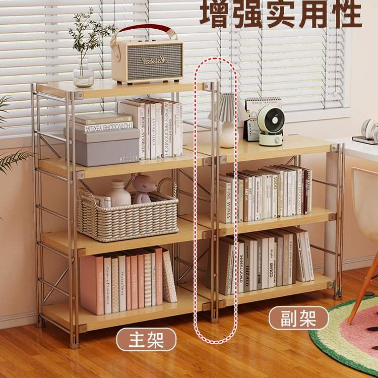 仓储货架阳台日式置物架家用仓库收纳架储藏室超市多层落地货物架