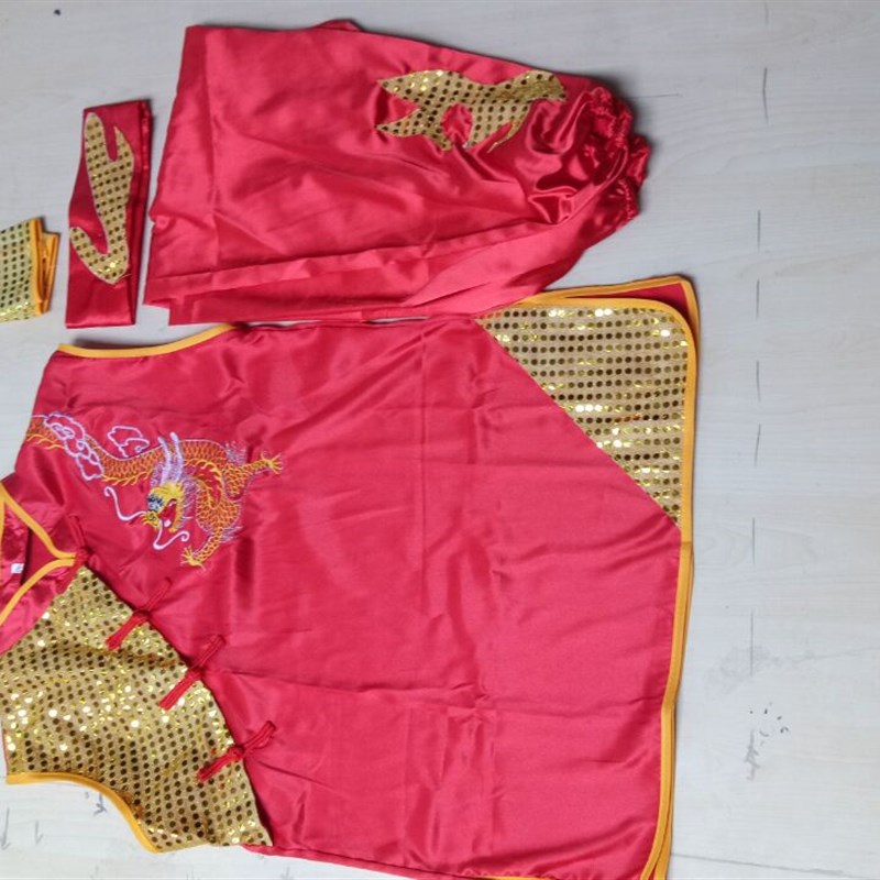 武术服比赛服龙腾盛世南拳服舞台表演服刺绣龙无袖练功服儿童成人