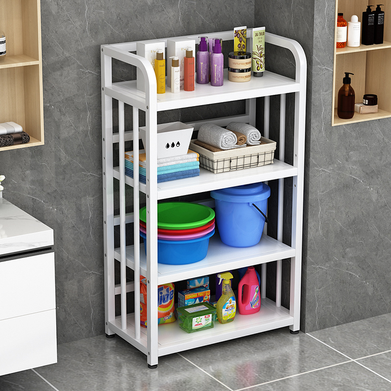 浴室置物架落地式免打孔金属脸盆架多层洗手间厕所卫生间收纳架子