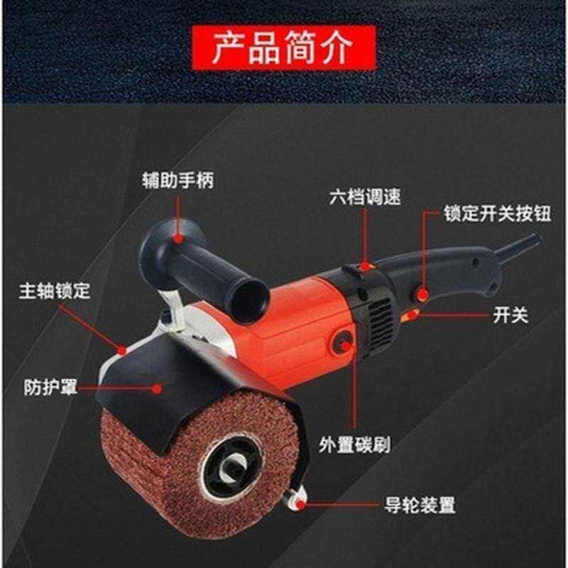 速发不锈钢手动拉丝机台式工业用级F小型手提式镜面U抛光机平面调