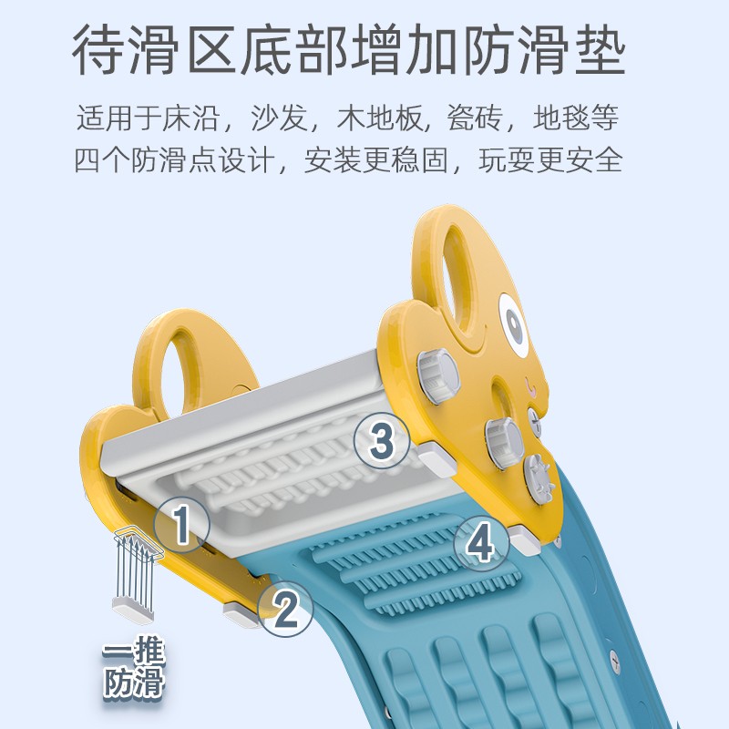 儿童滑滑梯宝宝室内家用小型加长玩具家庭游乐场小孩沙发床沿滑梯