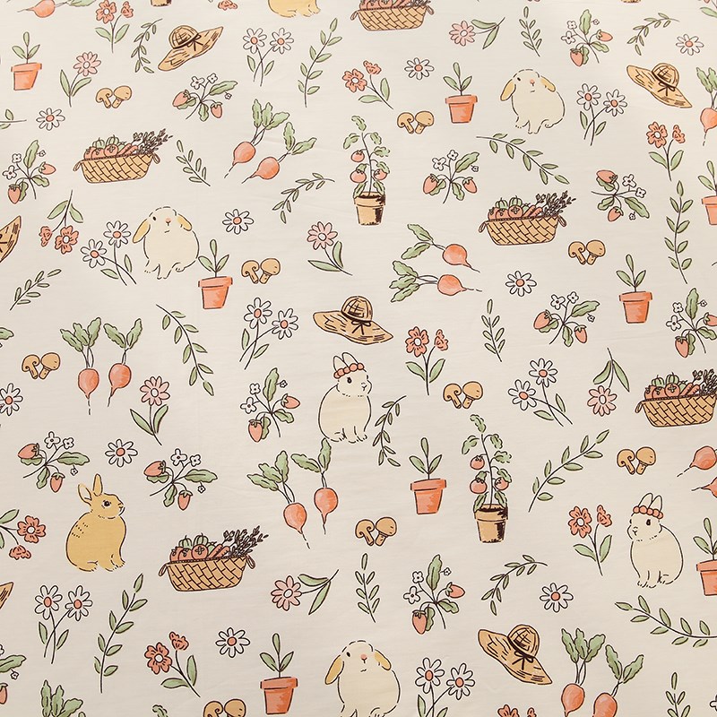 松果和小兔100被套单件150x200学生宿舍单人200x230双人被罩