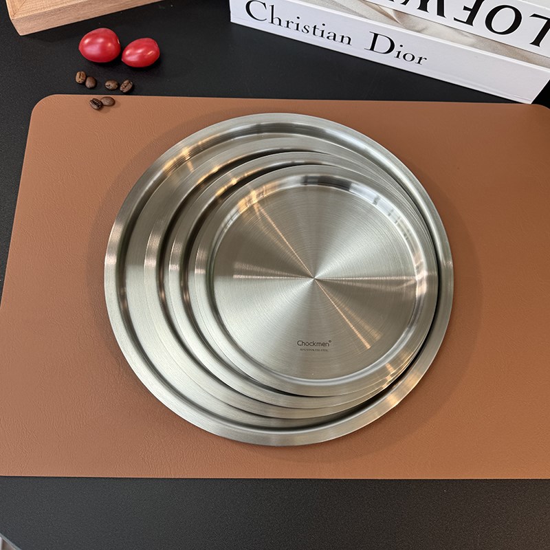 带把手加厚不锈钢锅盖家用盖子下沉式密闭全钢盖16/18/20/24/28cm