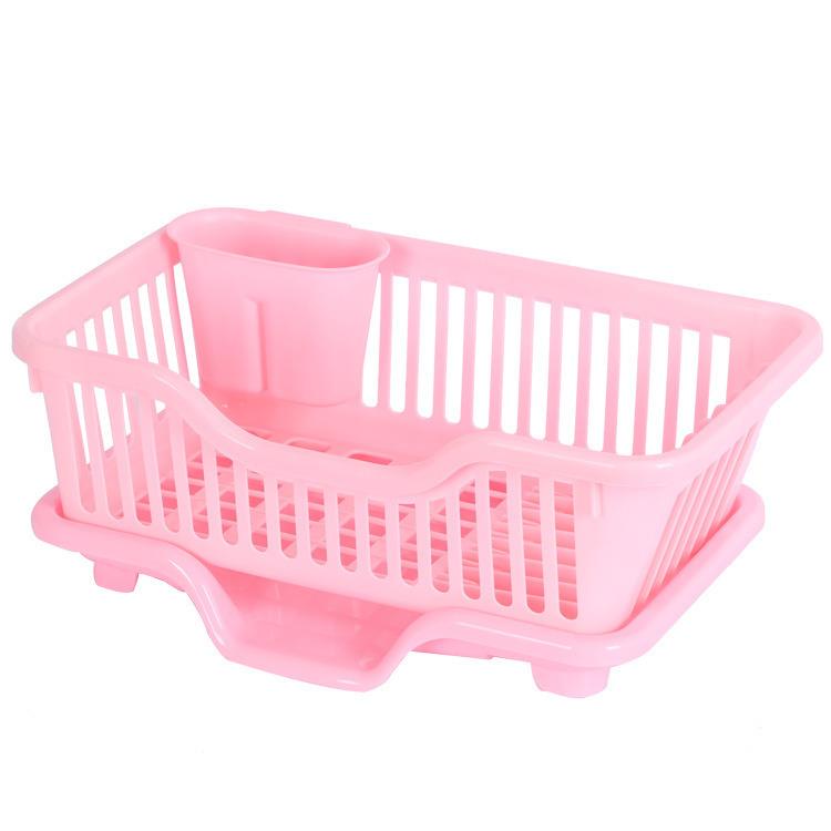 厨房沥水架淋水塑料碗碟放洗碗溧水碗架家用置物漏水篮放碗盆单层