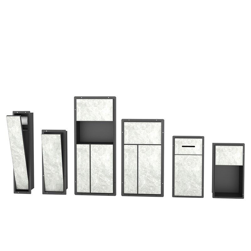 隐藏式不锈钢壁龛卫生间厕所嵌入式垃圾桶纸巾盒收纳置物架壁柜,家装主材,壁龛,淘宝优惠券,粉丝福利购,淘宝优惠卷