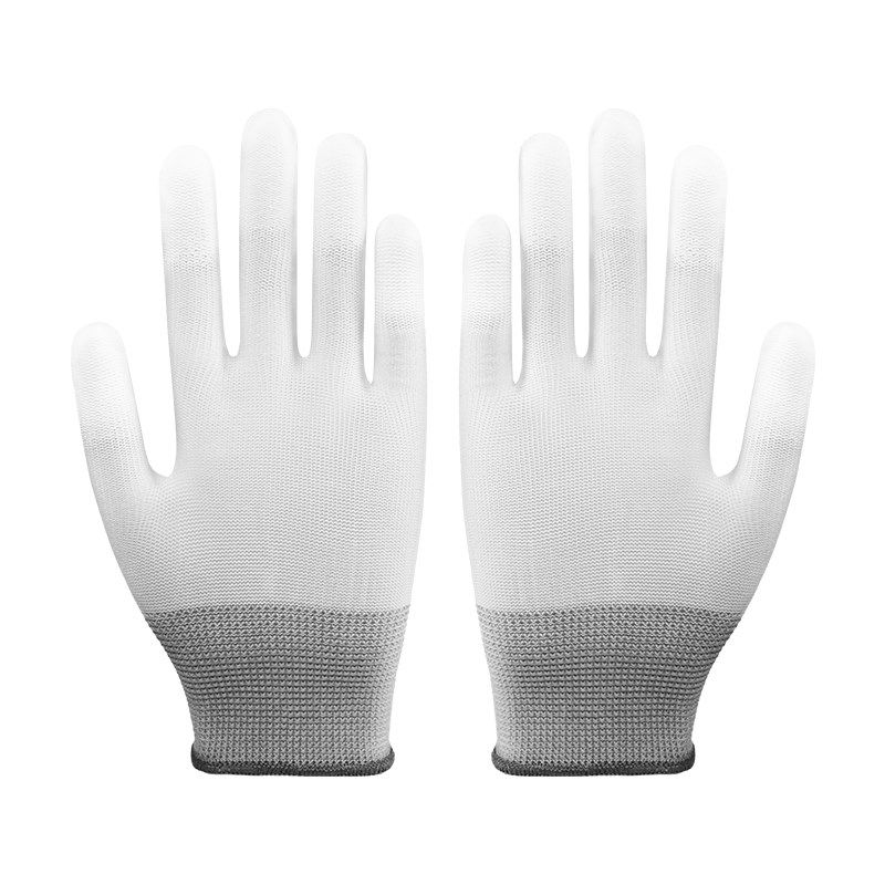 劳保耐磨涂指手套防滑耐用尼龙透气弹力贴手男女干活涂掌手套