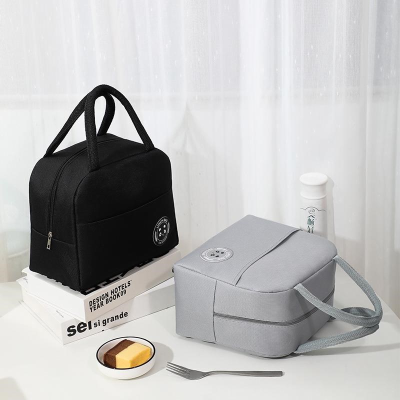 饭盒手提包防水保温袋冷藏袋铝箔上班族带饭便当袋简约加厚餐盒袋