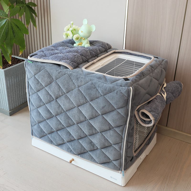 鸟笼保温罩猫狗宠物笼子保暖罩子加厚双面绒开窗达洋6045罩套定制