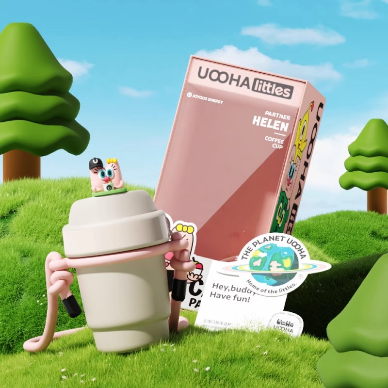 uooha拍档咖啡杯男女便携保温杯316L大容量水杯可爱高颜值杯子