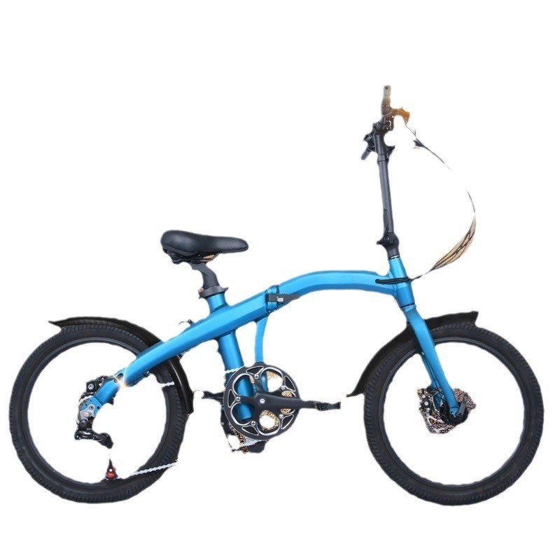 20寸折叠电动自行车坐管内置电池前后碟刹变速电动山地车