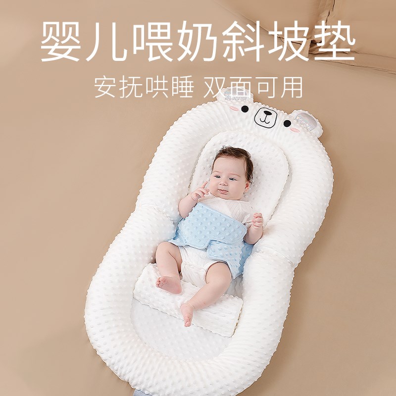 新生儿床中床婴儿防压宝宝0一3岁防惊跳躺睡神器防呛奶吐睡垫睡窝