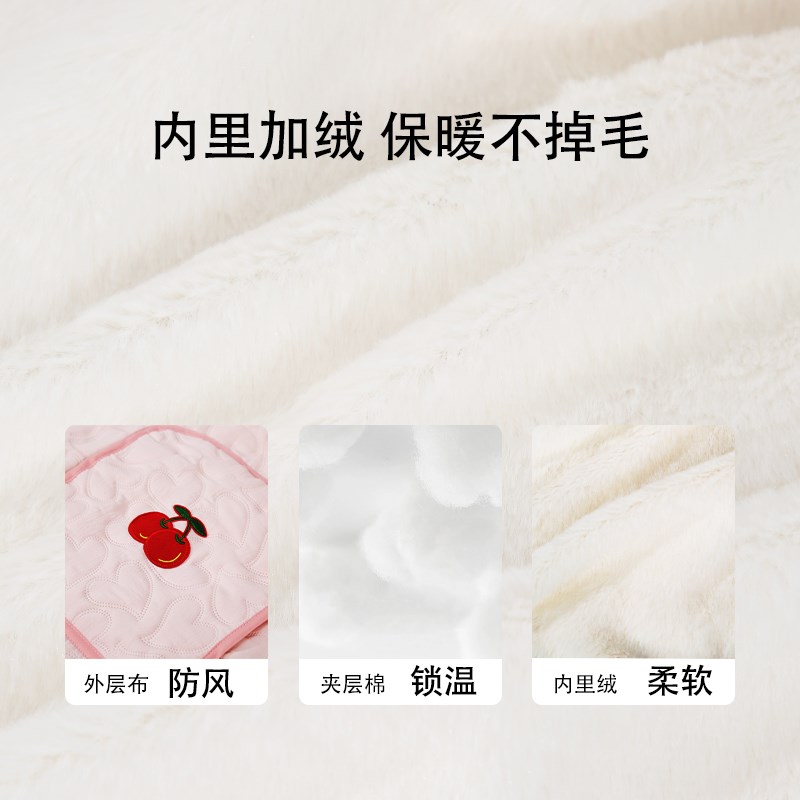 婴儿推车盖毯挡风被子腰凳秋冬外出防风宝宝加厚抱毯背带披风斗篷