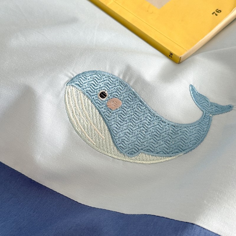 公主风卡通儿童纯棉四件套男女孩全棉刺绣三件套学生宿舍床上用品