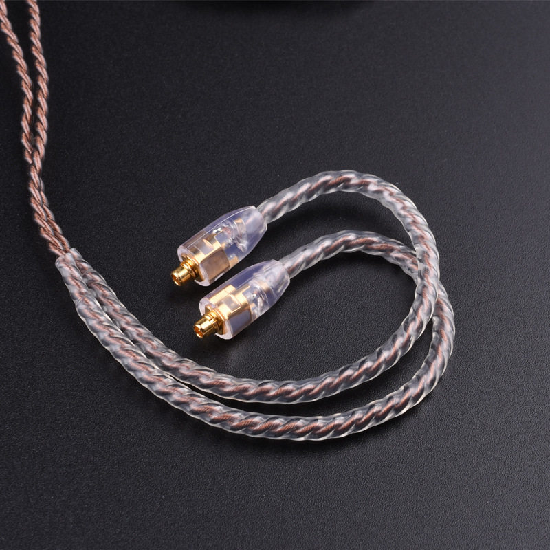 3米mmcx口0.78无麦耳机r线se215 535se846无氧铜耳塞发烧线弯头DI