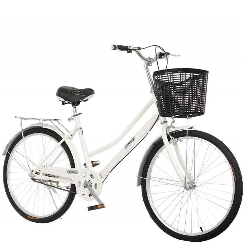 成人自行车女式轻便24寸26寸实心胎学生变速折叠免安装通勤代步