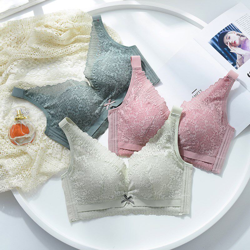 婴儿棉薄杯宽肩带调整胸罩侧收四排扣内衣无钢圈聚拢蕾丝文胸女士,女士内衣/男士内衣/家居服,文胸,淘宝优惠券,粉丝福利购,淘宝优惠卷