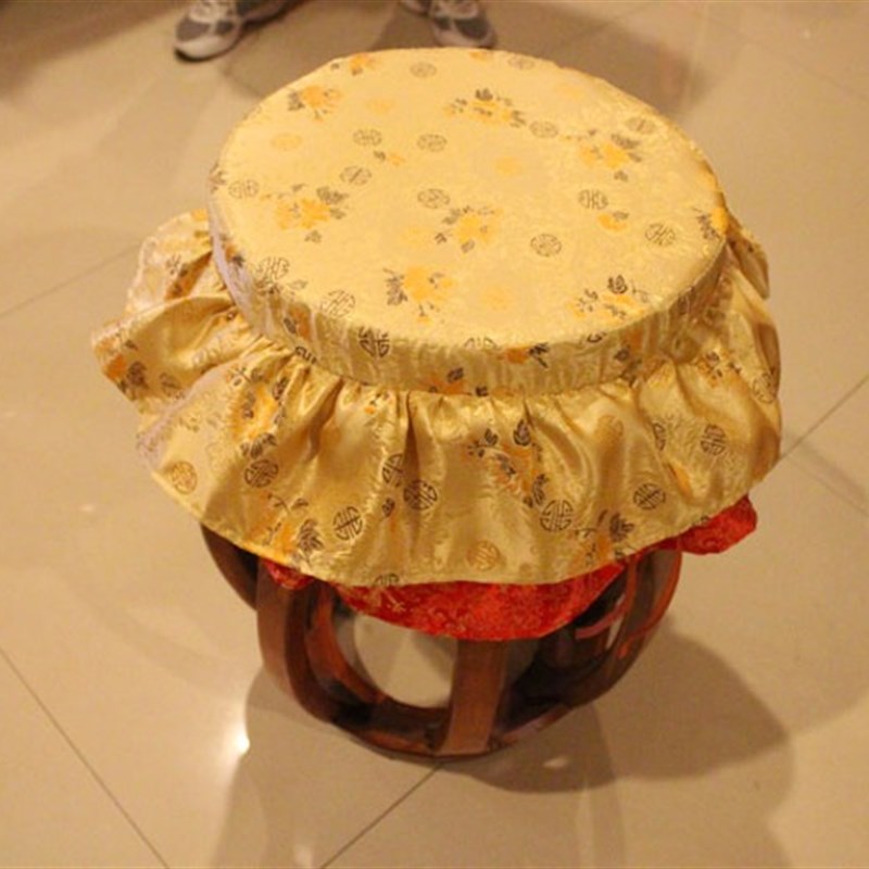 仿古中式红木家具坐垫鼓凳坐垫定制实木椅子靠背垫加厚海绵椅垫