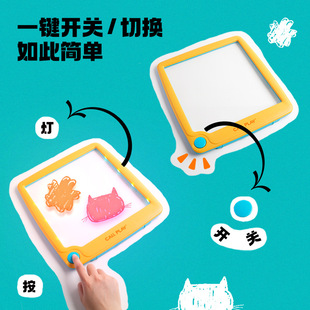 画画板支架黑板可擦写字板儿童绘画 科答鸭萤光涂鸦板手写板可携式